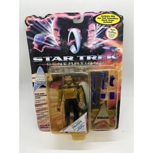 Star Trek Generations Geordi La Forge Action Figure Playmates Toys New On Card A
